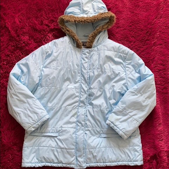 Neutral Zone Woman Outerwear Jackets & Blazers - Sky Blue Parka puffer coat